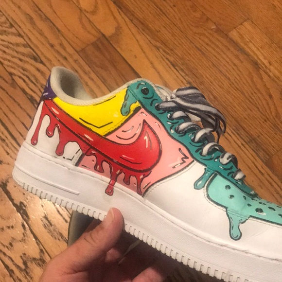 Custom Cartoon Nike Air Force Ones - Picture 9 of 11